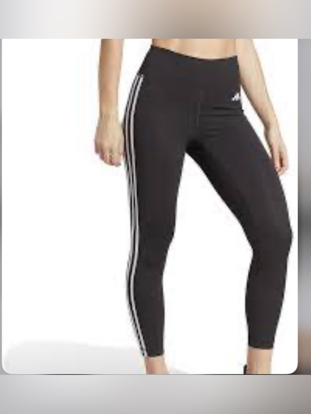 Adidas Optime Essentials 3-Stripes 7/8 Leggings- black/ women’s size XL NWT